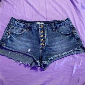 Free People Denim Jean Shorts
